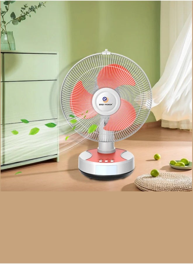 Easy Power 12-inch rechargeable solar-powered table fan  - Image 3