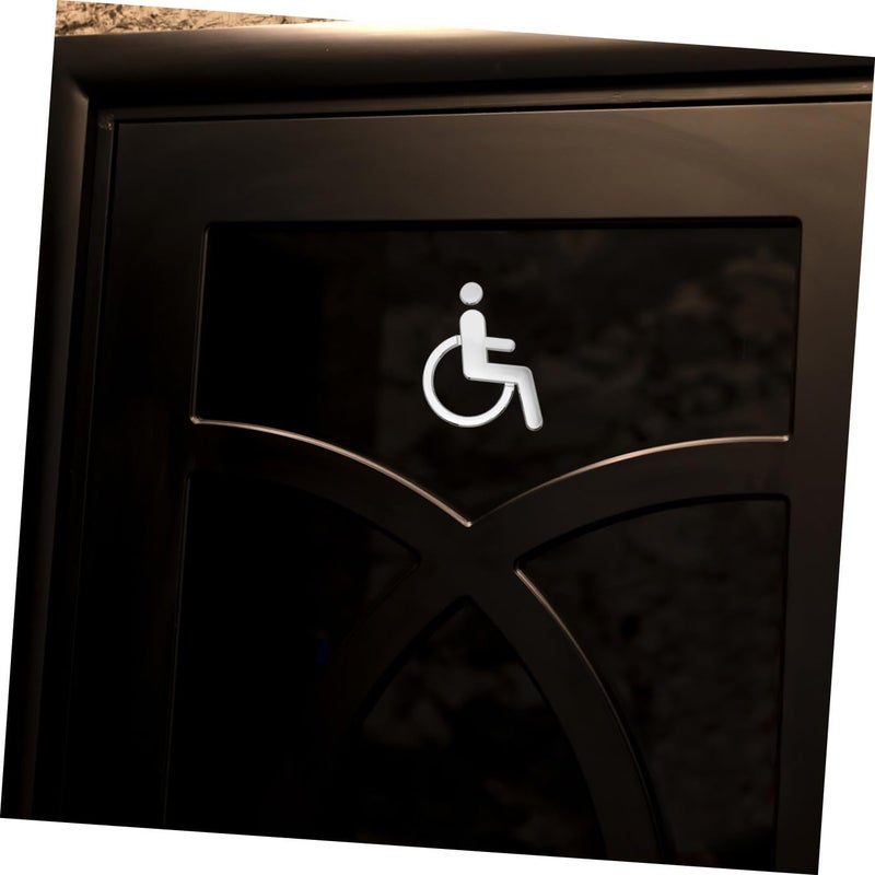 Disabled Wheelchair Toilet Sign Abs Material Restroom Sign for Handicap Accessibility Indoor Use Ada Compliant for Disabled Lavatory - Image 5