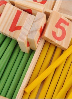 Generic Counting Sticks Education Wooden Toys 23x2.2x15cm  - Image 4