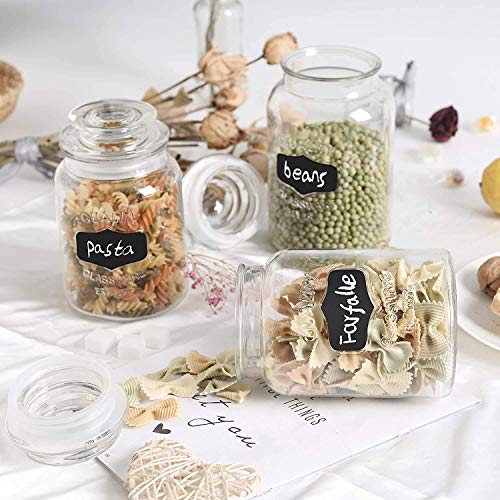 Ash  Roh Ash & Roh® - Clear Glass Jar And Container With Air Tight Lid Storage of Spices and Dry Fruit (1500 ML COOKIE JAR, 2) - Image 4