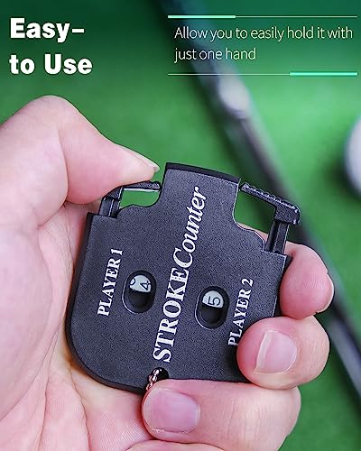 GreenHaven Mini Golf Score Shot Stroke Counter Clicker with Key Chain for Golf Game Scorekeeper Portable 2-Dial Outdoor Sport Scoreboard for Putts, 2 Pack - Image 2