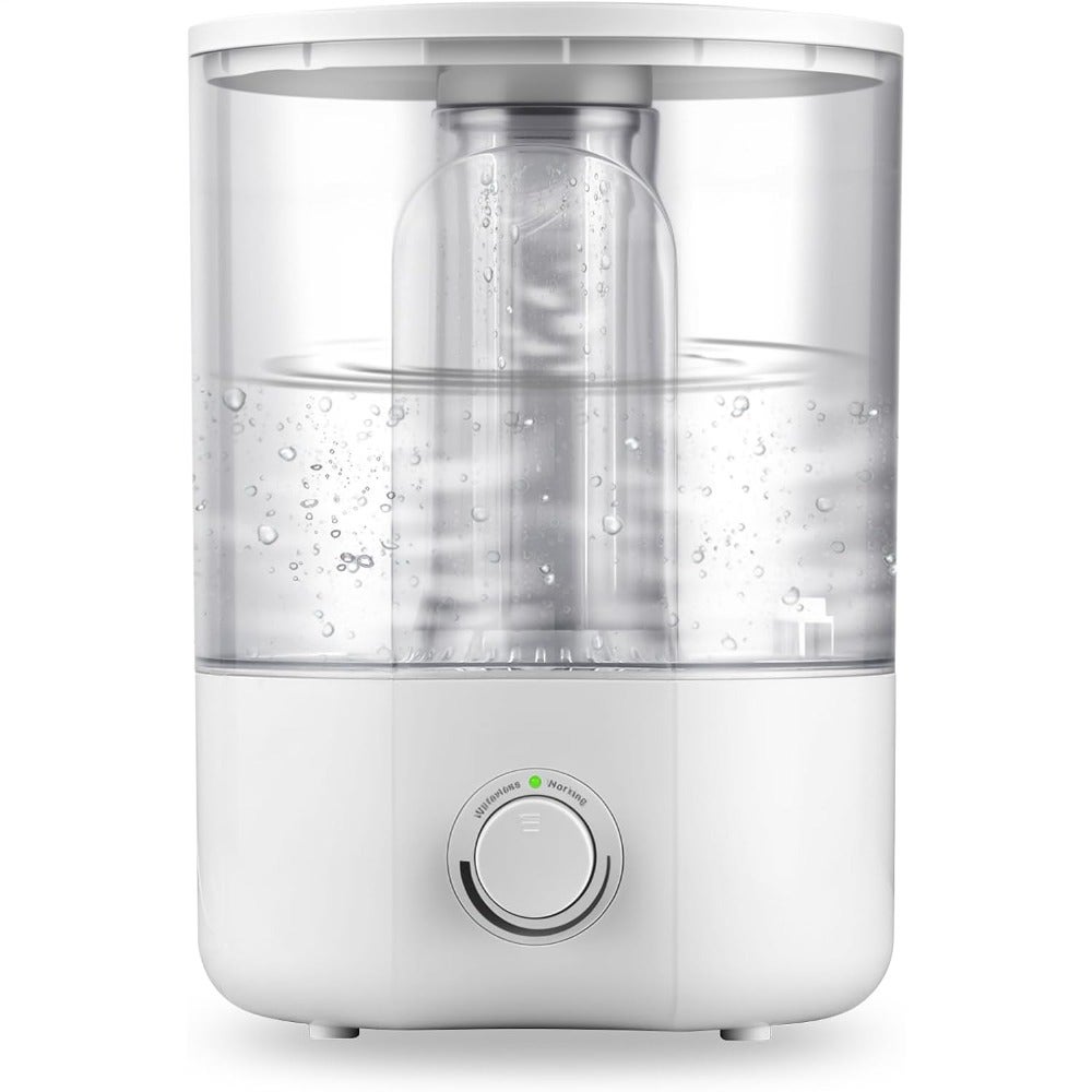 Whole house humidifier, ultrasonic cool mist, white, 4L capacity with aroma diffuser and auto shut-off