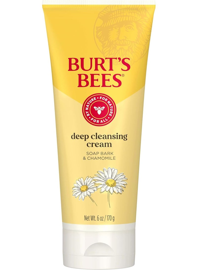 Burt's Bees Deep Cleansing Cream with Soap Bark and Chamomile, 6 oz - Image 1