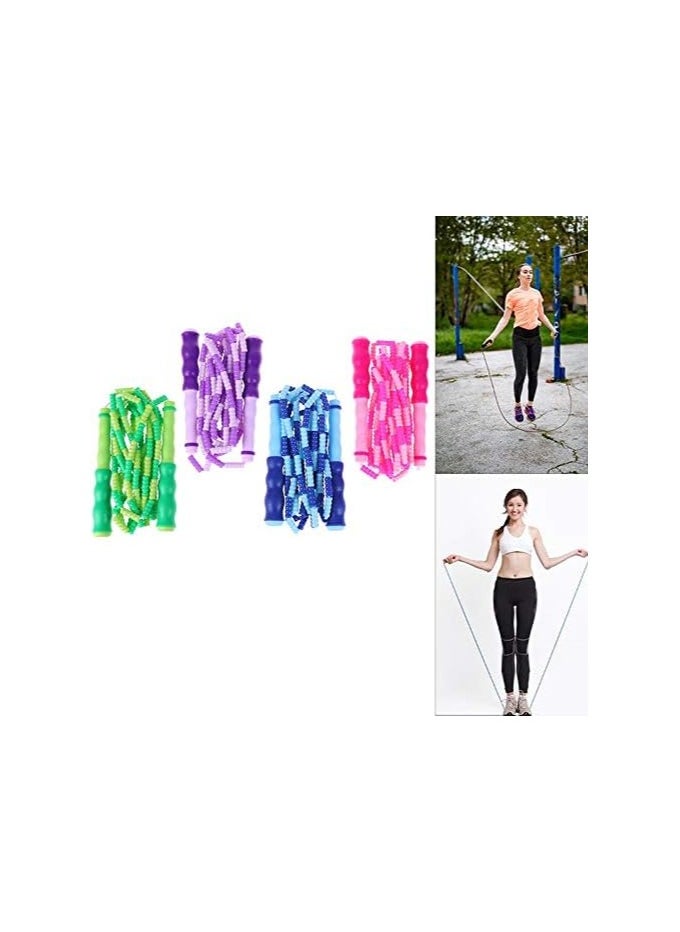 Generic - Skipping Rope Fitness Heavy Jump Rope Sports Exercise Handle PVC Fancy Bamboo Adjustable Speed Gym Adult Student Jump Rope (Color : PP) - Image 1