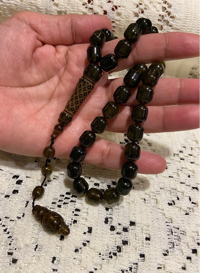 Faturan Prayer Beads For Men 33 Beads Size 10mm x 11.5mm - Image 5