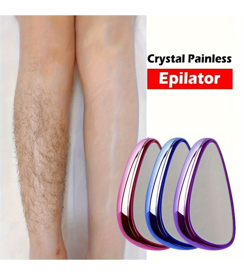 مزيل شعر محمول باللون الأزرق، غير مؤلم، للنساء والرجال، للاستخدام على الساقين والذراعين والظهر أثناء السفر - Image 2