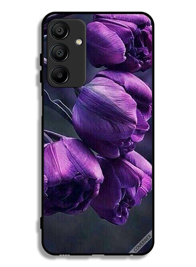 Covernex Samsung Galaxy A15 4G Protective Case Cover Dark Flowers - Image 1