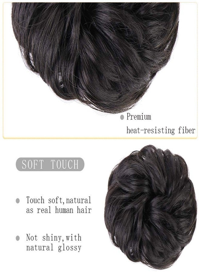 BeatStock 1 PCS Womens Hair bun in Synthetic fiber Black color - Image 4