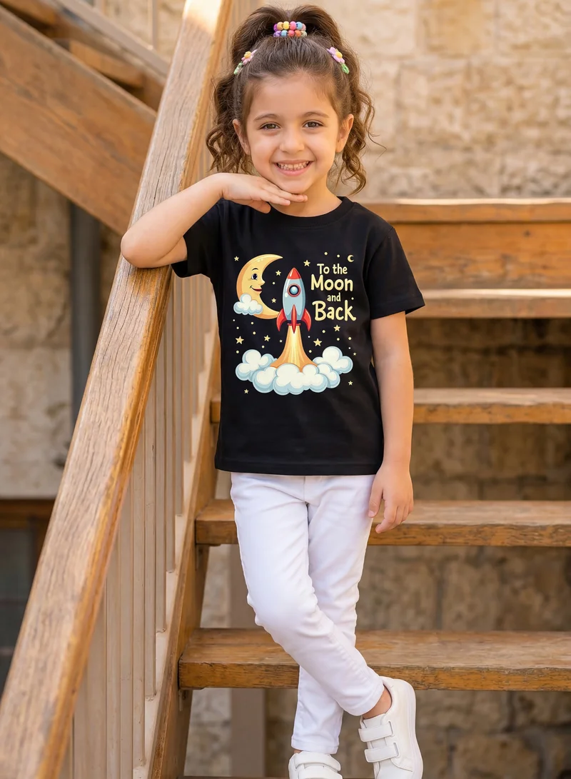 Funkaar Funkaar NASA theme Graphic Print T-shirt for Boys & Girls