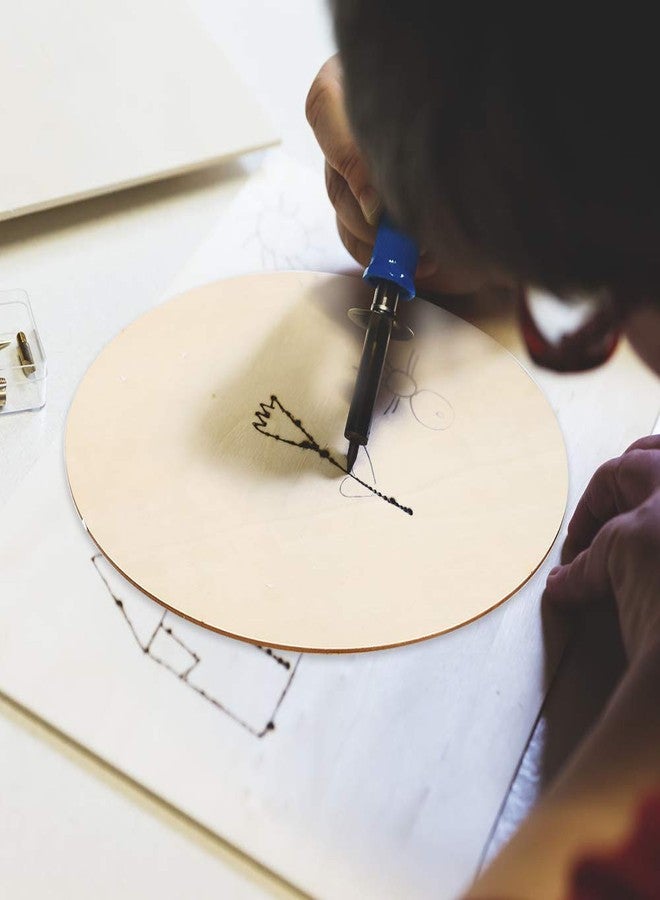 كايدو مجموعة كايدو من 10 قطع من دوائر خشبية غير مصقولة مقاس 12 بوصة لتعليق الأبواب في عيد الميلاد، شرائح خشبية مستديرة غير مصقولة مناسبة للحرق على الخشب والرسم وتزيين عيد الميلاد - Image 4