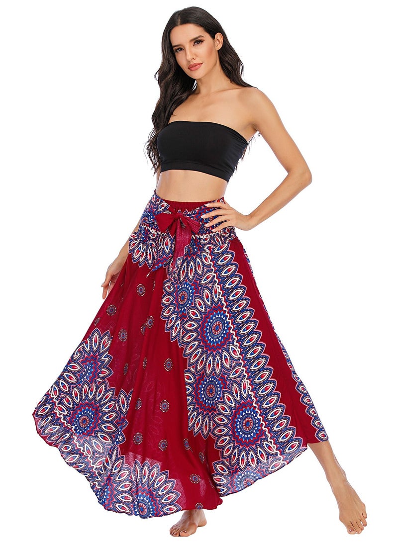 Loquat - Casual Dress Half Skirt Beach Vacation Dresses Full Skirt - Image 1
