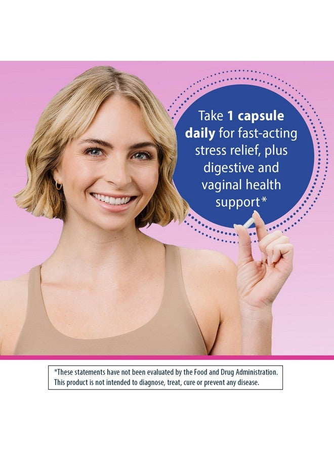 Florastor Her Digest and De-Stress Women's Probiotic and Stress Relief Supplement, Probiotics for Digestive Health, Vaginal Probiotics, and L-Theanine for Mind and Body Wellness, 30 Capsules - Image 5