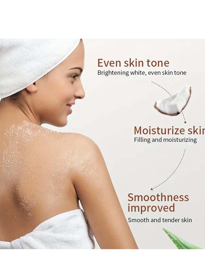 Generic Coconut Body Scrub, Body Exfoliator, Deep Cleansing for Face and Body, Removes Dead Skin for Naturally Glowing Skin, Natural Skincare Formula Scrub for Dry Skin 250g  - Image 5