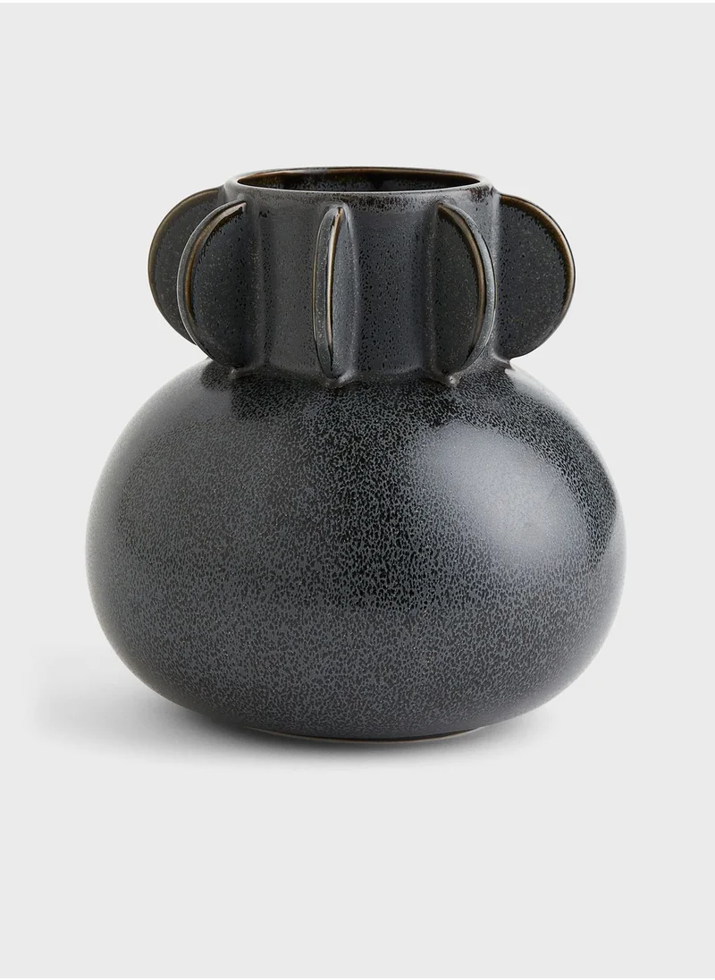 اتش اند ام Reactive-Glaze Stoneware Vase