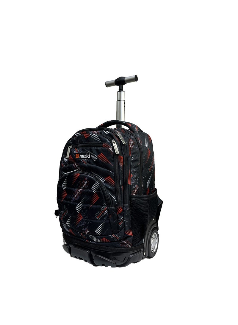 نوزكي حقيبة مدرسية ترولي نوزكي للطلاب - مقاس 16 بوصة - حقيبة متعددة الوظائف بعجلات - مناسبة للأولاد والبنات - Image 3