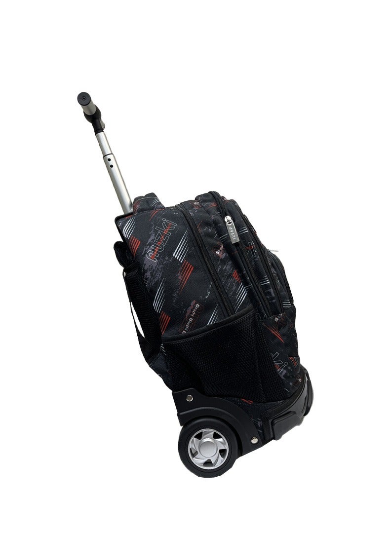 نوزكي حقيبة مدرسية ترولي نوزكي للطلاب - مقاس 16 بوصة - حقيبة متعددة الوظائف بعجلات - مناسبة للأولاد والبنات - Image 4