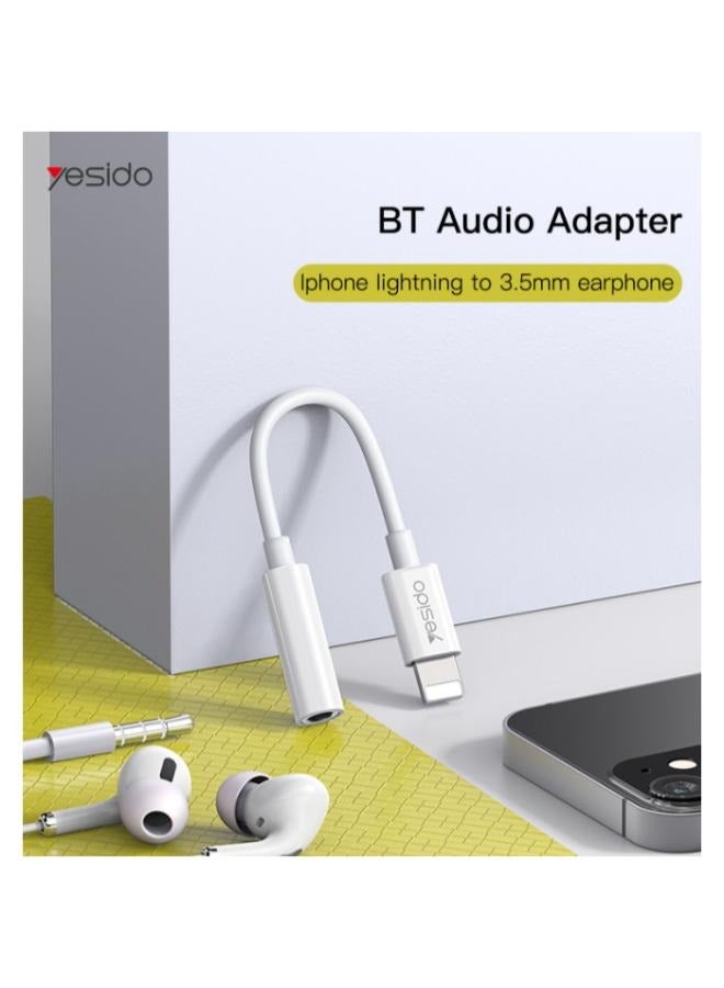 Yesido YAU31 Aux Audio Cable to Audio adapter cable | 10 .5CM 3.5 mm AUX Headphones Adapter - Image 2
