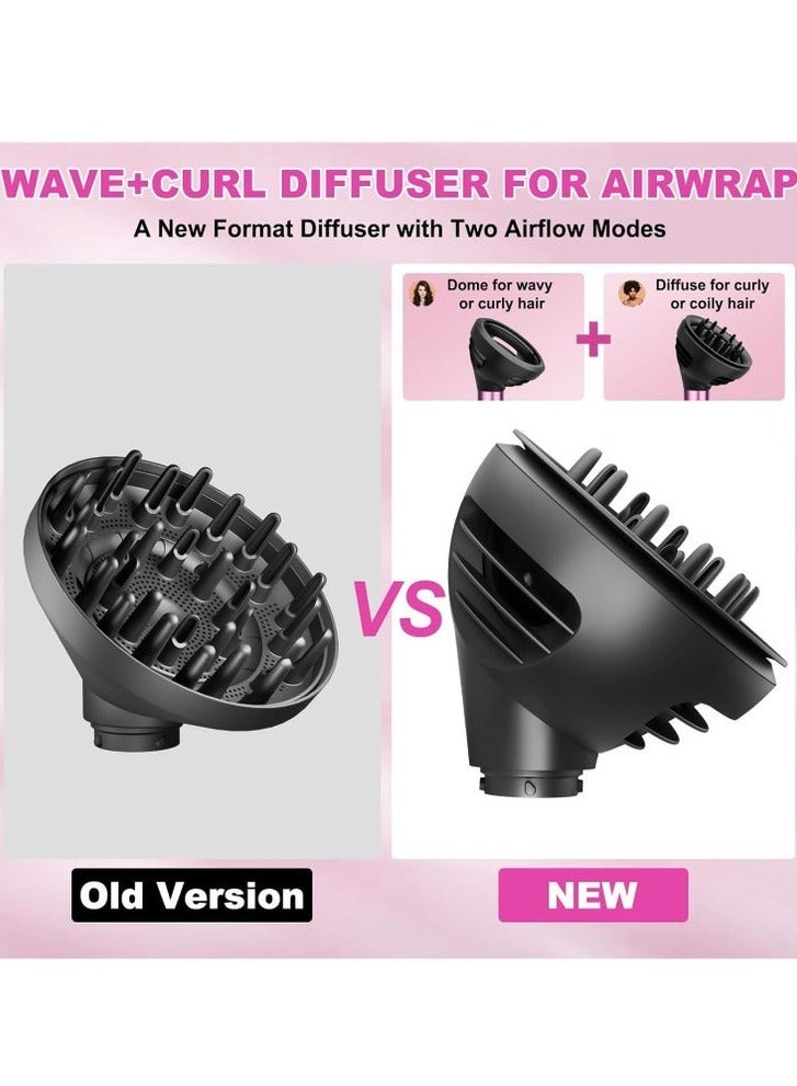 Wave & Curl Diffuser, Two Airflow Modes for Defined Curls & Bouncy Waves, Compatible with HS01/HS05/HS08, Hair Diffuser Attachment to Enhances Texture & Controls Frizz - Image 3