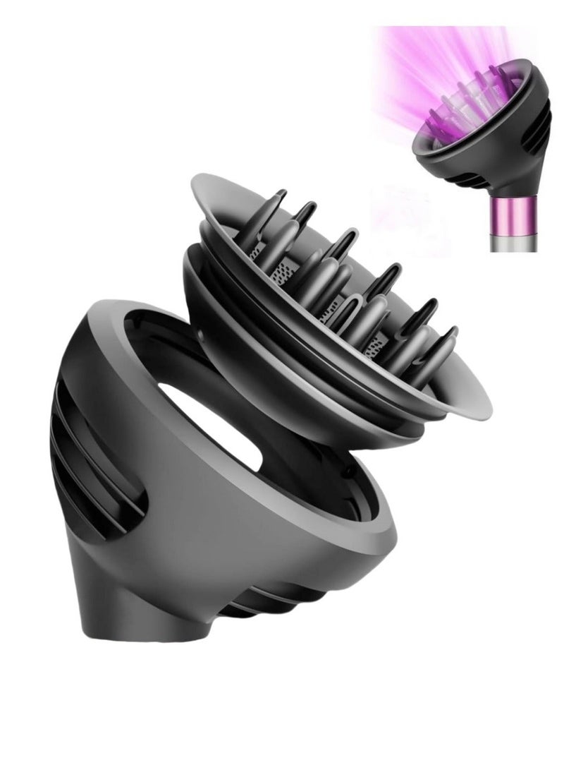 Wave & Curl Diffuser, Two Airflow Modes for Defined Curls & Bouncy Waves, Compatible with HS01/HS05/HS08, Hair Diffuser Attachment to Enhances Texture & Controls Frizz - Image 1