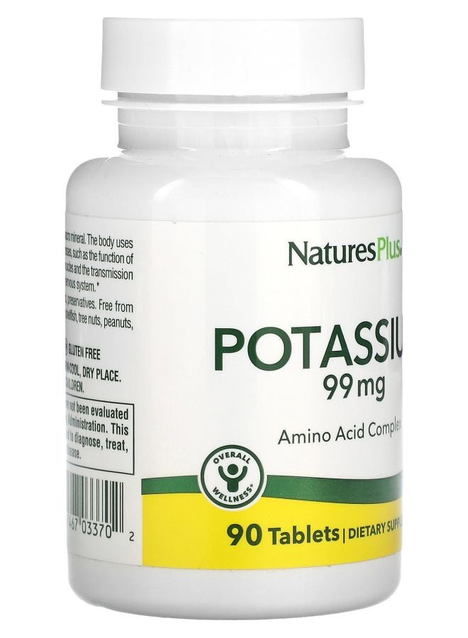 NaturesPlus Potassium 99 mg 90 Tablets - Image 2