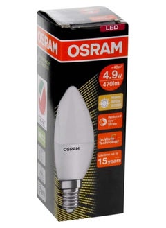 Osram OSRAM LED CLSB40 CANDLE 4.9W WARM WHITE  FROSTED E14, OS-LED-CLB-4.9W-WW-FS  - Image 1