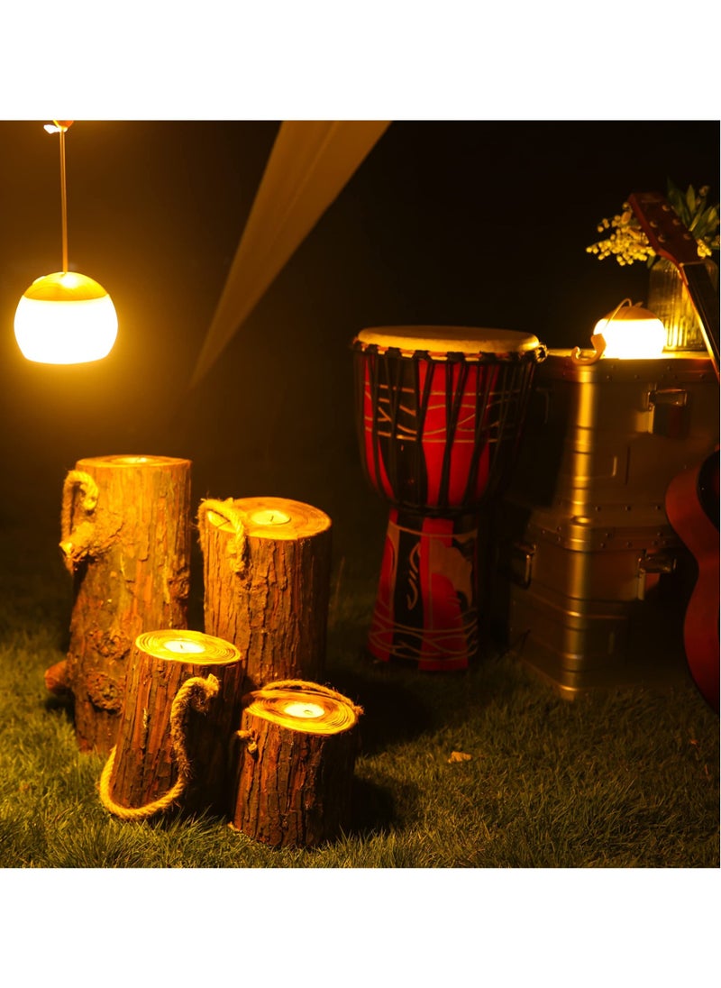 Camping Lights, 4 Lighting Modes Camping Lantern Dimmable LED Rechargeable Lamps Batteries Powered Light Portable Bulb for Emergency Camping Garden BBQ