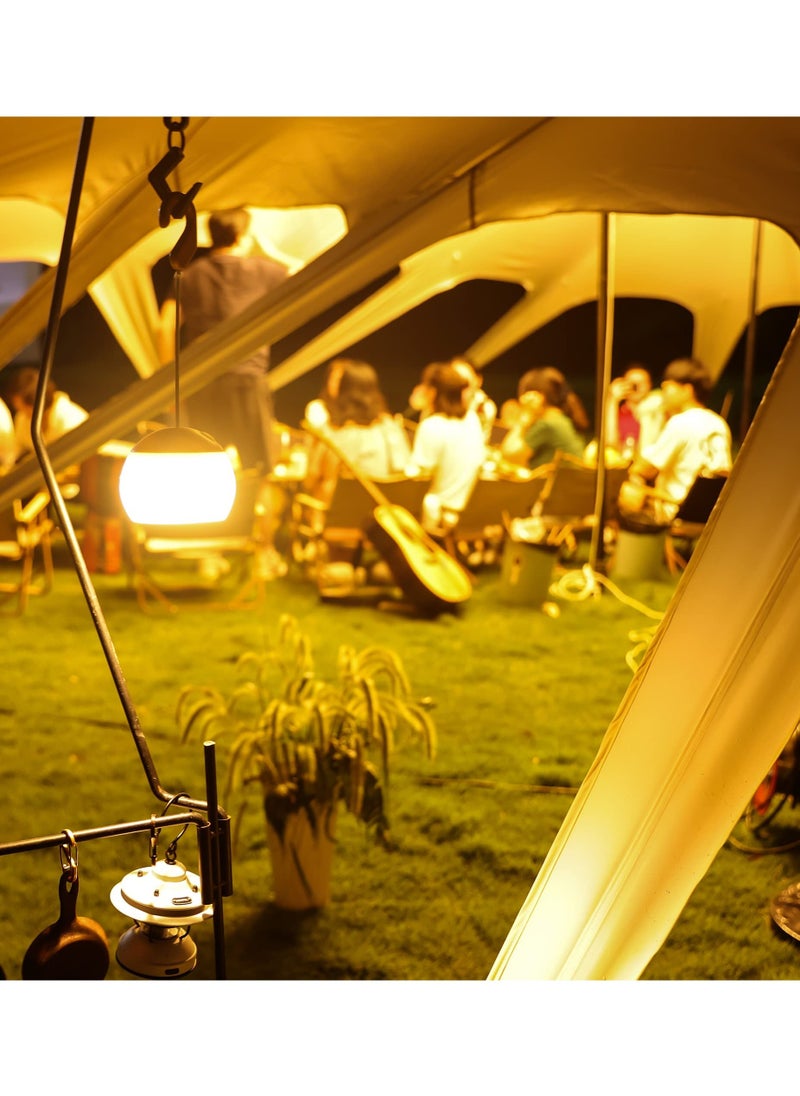 Camping Lights, 4 Lighting Modes Camping Lantern Dimmable LED Rechargeable Lamps Batteries Powered Light Portable Bulb for Emergency Camping Garden BBQ
