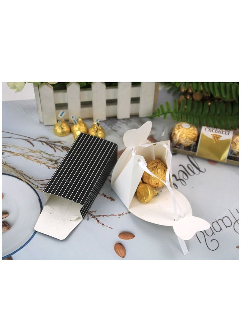 Generic 100Pcs Wedding Favor Boxes Small Wedding Party Favor Boxes Bride And Groom Candy Boxes For Bridal Shower Decorations Dress And Suit Favor Boxes （50Pcs Suit+50Pcs Wedding Dress） - Image 2
