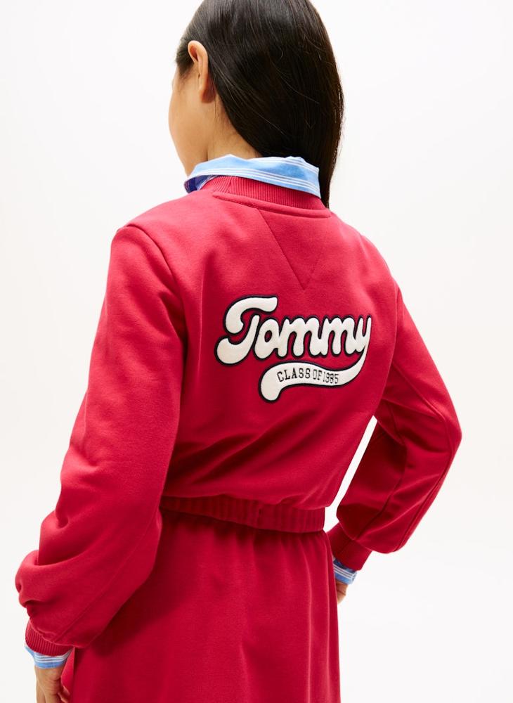 تومي هيلفيغر فستان صغير للأطفال بأسلوب جامعي - Image 4