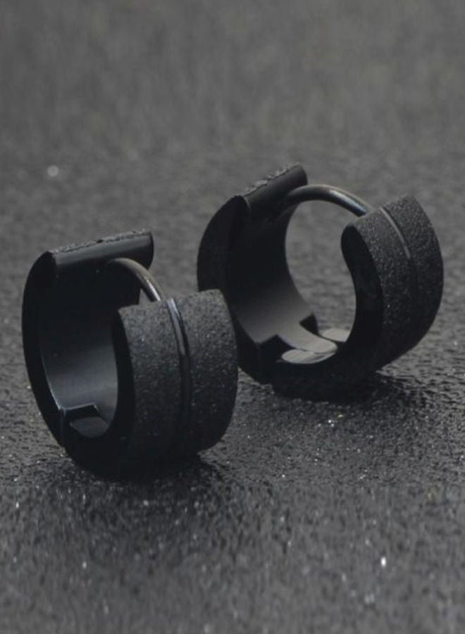 NIBEMINENT Titanium Stainless Steel Hoop Earrings  - Image 2
