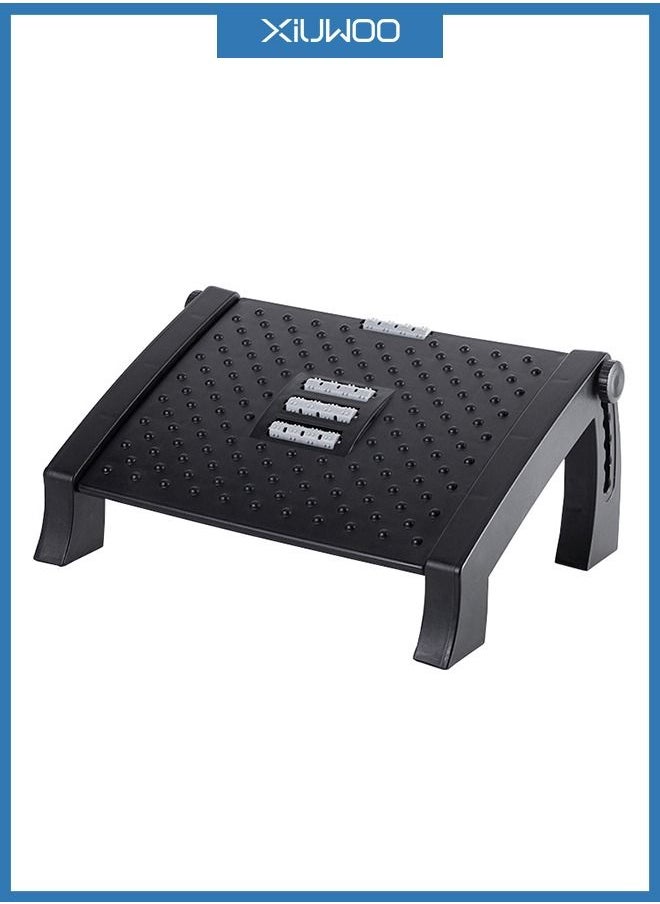XiuWoo Ergonomic Adjustable Under Desk Footrest with 6 Height Position  - Image 1