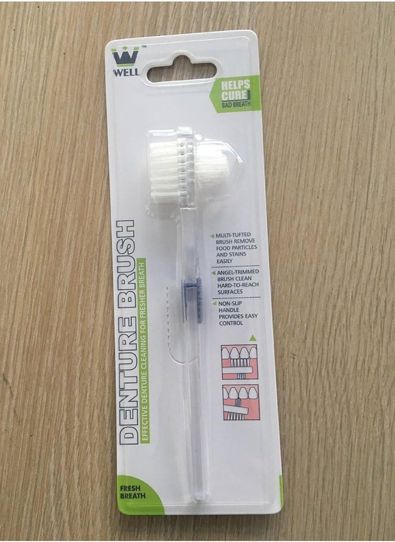 Healifty Brush False Cleaning Tool Double-Sided Toothbrush Transparent 3pcs  - Image 2