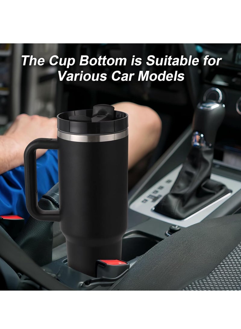 40 oz Tumbler with Handle and Straw Insulated Cup Reusable Stainless Steel Water Bottle Travel Mug Cupholder Friendly - Image 3
