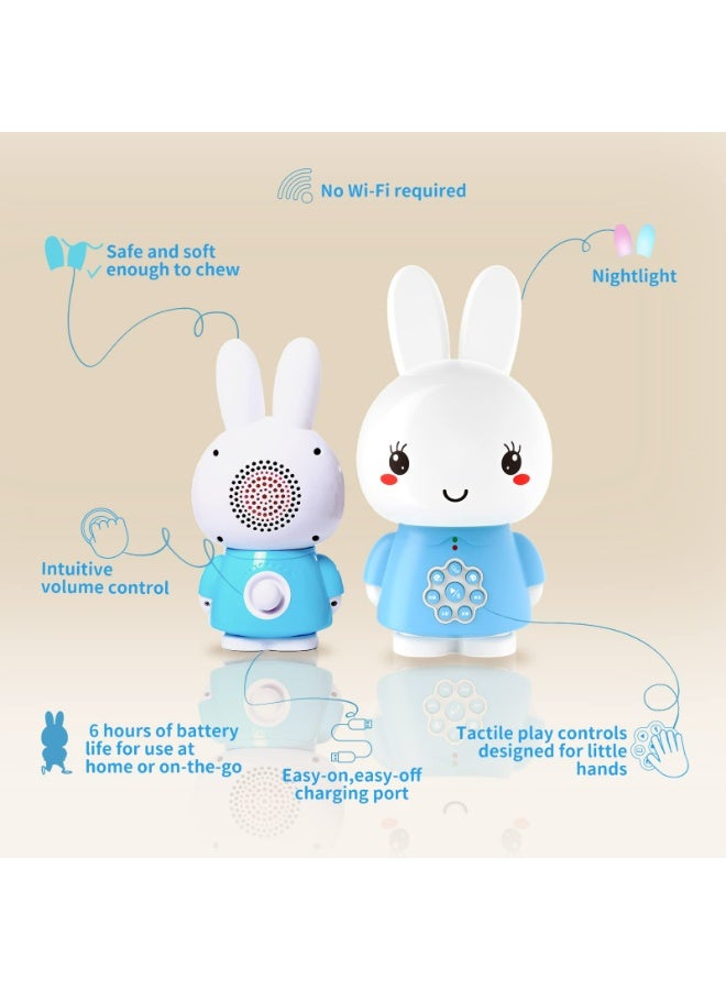 alilo أليلو - هاني باني، G6 - أزرق | مع أكثر من 60 أغنية شعبية للأطفال وقصص قبل النوم | ضوء ليلي للأطفال، قابل لإعادة الشحن | 10 م+ - Image 3