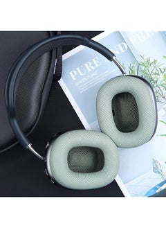 erorex Ear Pads For Airpods Max Earmuffs Headband Ear Cups Replacement Sponge Cover Cloth Ear Cushion Cover Magnetic Headphone Accessories With Knitted Mesh Memory Foam Green  - Image 4