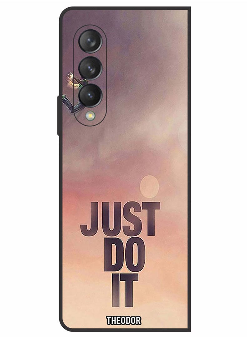 Theodor Protective Case Cover For Samsung Galaxy Z FOLD 3 5G  Just Do It1  - Image 1