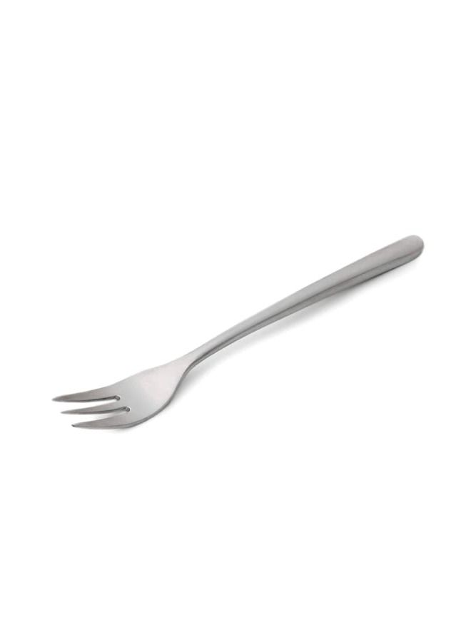 Life Smile 12pcs Cutlery Set, 18/10 Stainless Steel, Flatware Set, 12pcs Cake Fork, Matte Silver, for Home Kitchen, Matte Polished - Dishwasher Safe - Image 3