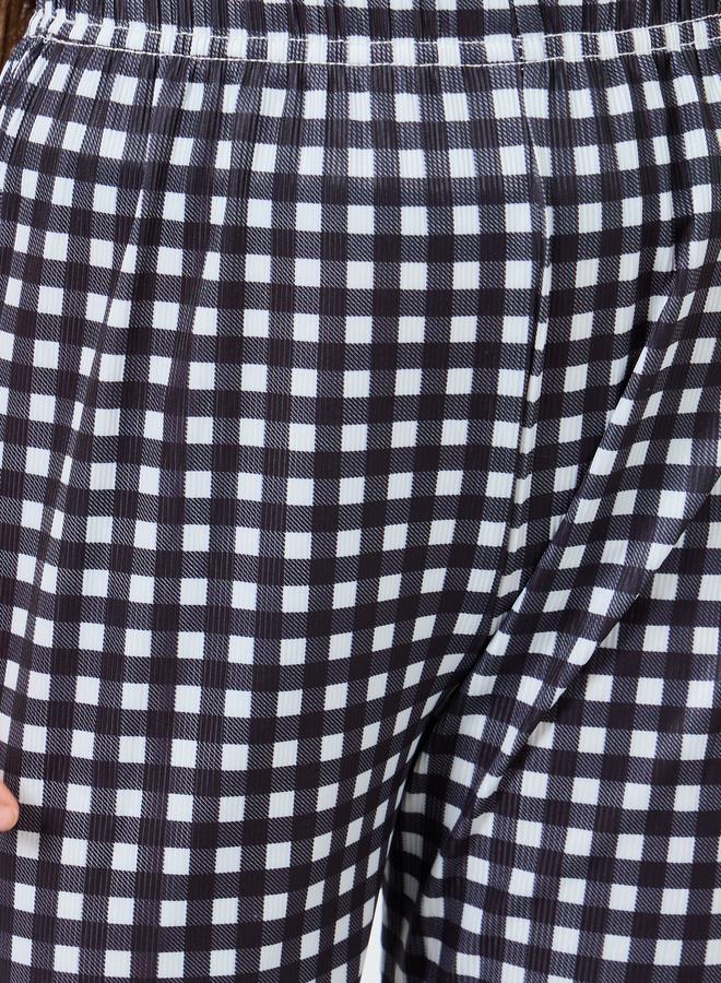 Styli Girls Checkered Flared Leggings - Image 3