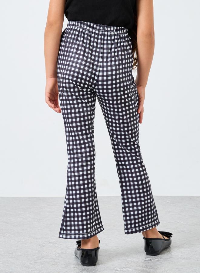 Styli Girls Checkered Flared Leggings - Image 4