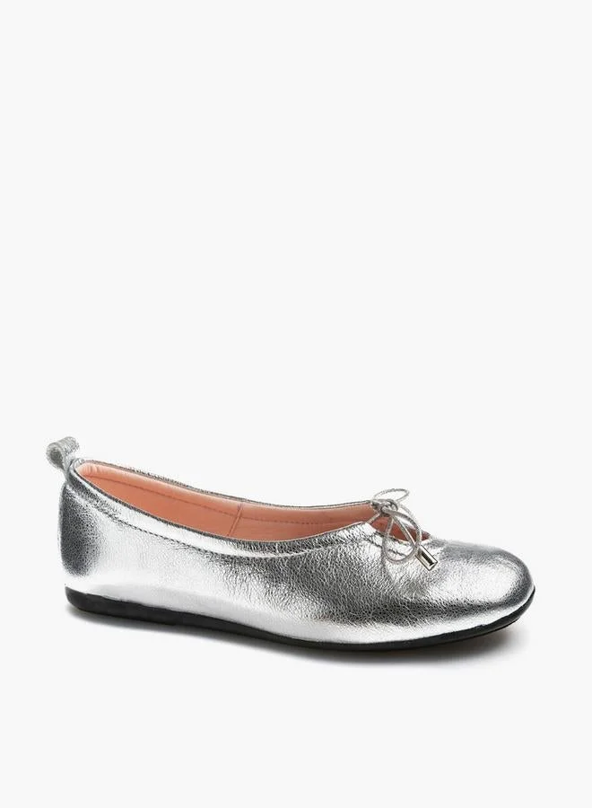بابلوسكي Girls Leather School Ballerina Shoes