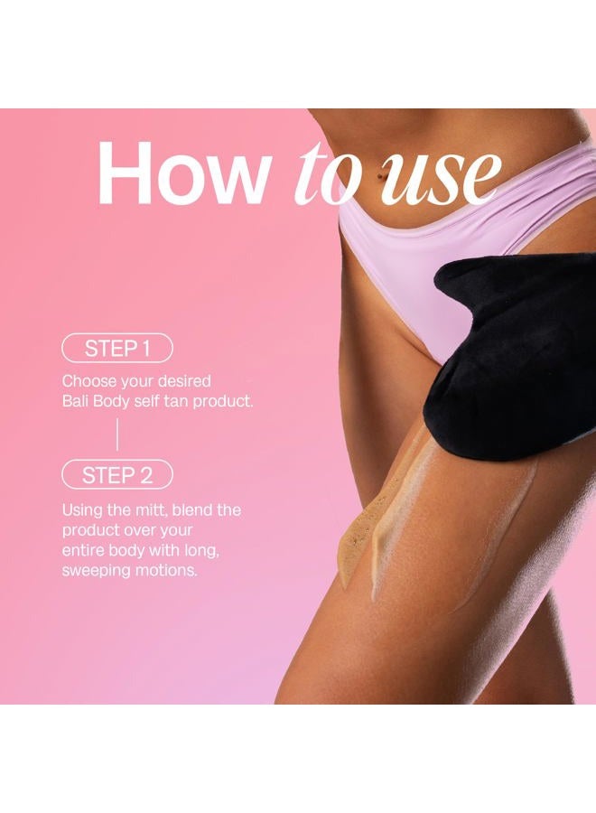 Bali Body Luxe Tanning Mitt | Reusable Stain-Free Tan Applicator Tool | Sunless Tan-Blending Bronzing Glove, Gently Provides a Flawless Streak-Free Finish | Suitable for Aerosols, Creams, & Mousses - Image 5