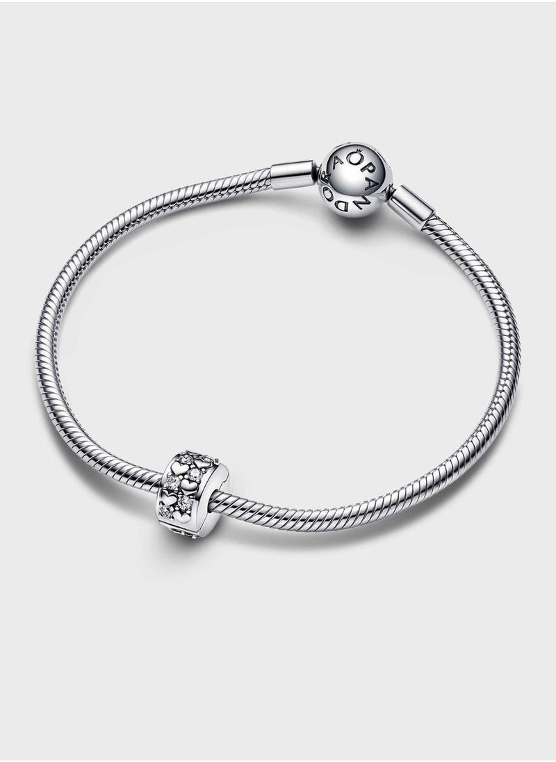 باندورا حلية مزينة بقلوب لامعة - Image 4