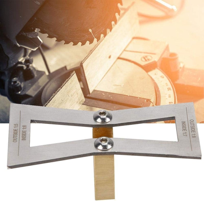 03 أداة تحديد علامات الخيط المتقاطع (Dovetail Marking Jig)، أداة خيط متقاطع (Dovetail Tool)، مسطرة خيط متقاطع (Dovetail Ruler)، أدوات وقوالب سهلة الاستخدام للبناء، أدوات نجارة (Woodworking Jigs)، ملحق للأدوات الكهربائية (Power Tool Accessory Jigs) (بدون مقياس). - Image 5