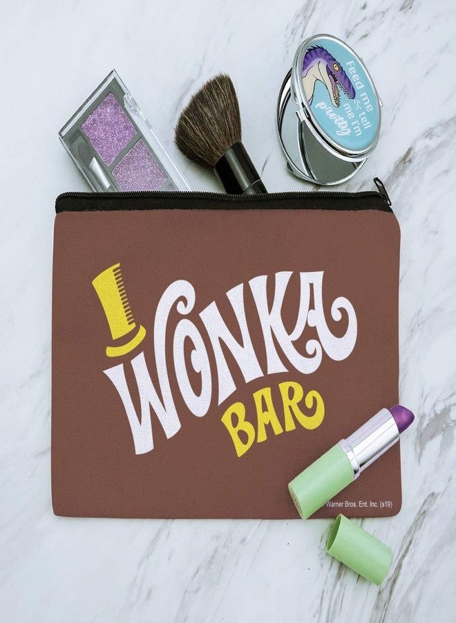 GRAPHICS & MORE Willy Wonka and the Chocolate Factory Wonka Bar Logo Makeup Cosmetic Bag Organizer Pouch - Image 2