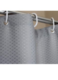 Premium Shower Curtain Waterproof Thickened Polyester Fabric Durable Mildew Stain Resistant Stylish Curtain (180 x 180 cm) Silver Grey - pzsku/ZC0065E4B557833632690Z/45/_/1665671585/e0e739ff-a37f-4646-86fb-249cb1bac9ba