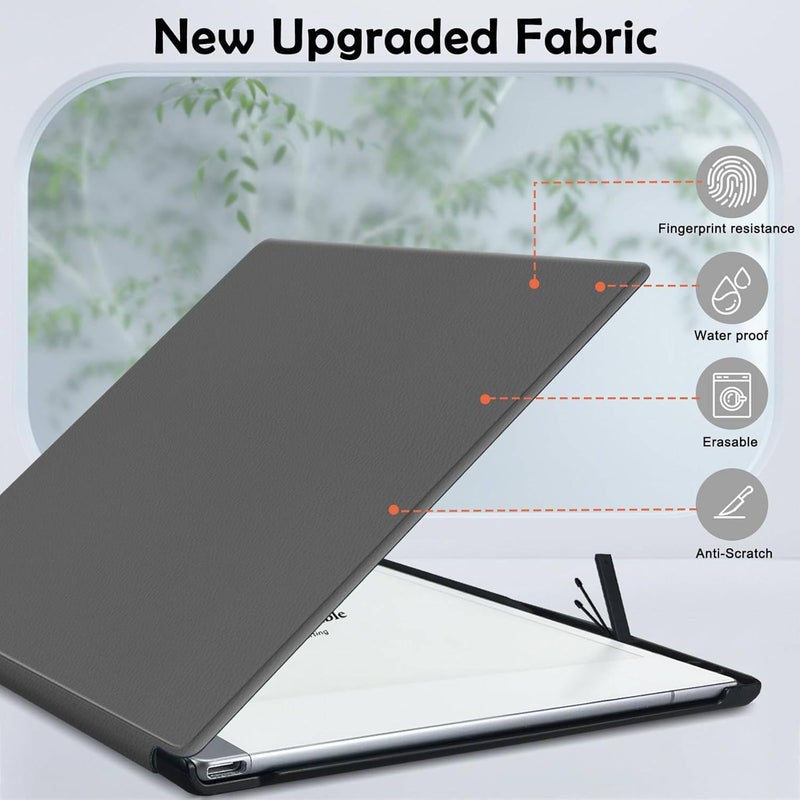 Vurtboly Case Compatible for Remarkable 2 Tablet, Slim Lightweight Stand Hard Back Shell Protective Cover with Pen Holder Compatible with Remarkable 2 Paper Tablet 10.3" 2020 Released (Grey) - Image 2