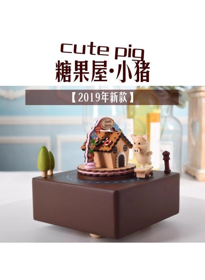 Business Gifts Home Ornaments Wooden Crafts Music Box Music Box Music Box Christmas Gift Small Gifts - Image 3