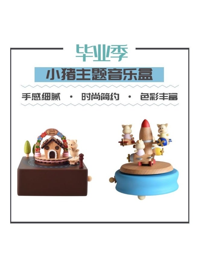 Business Gifts Home Ornaments Wooden Crafts Music Box Music Box Music Box Christmas Gift Small Gifts - Image 2