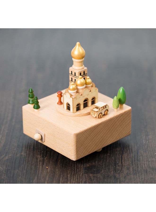 Business Gifts Home Ornaments Wooden Crafts Music Box Music Box Music Box Christmas Gift Small Gifts - Image 1
