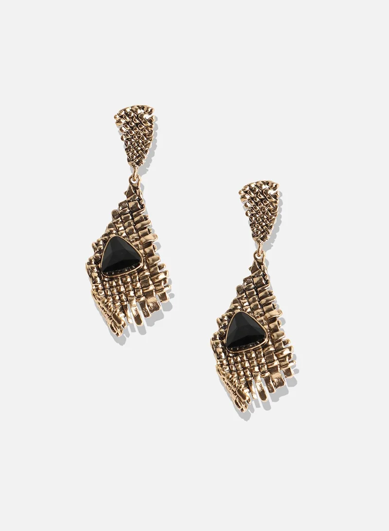 SOHI Abstract Crystal Artificial Drop Earring Jewellery